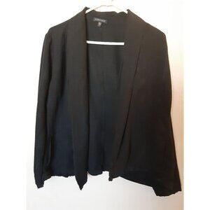 Eileen Fisher linen blend shawl collar jacket